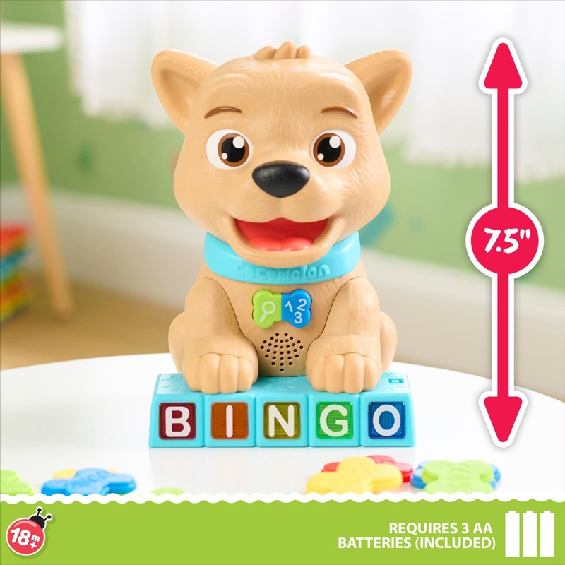 Just Play Cocomelon Count & Learn Bingo, 11-pieces, 40+ Learning