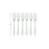 Sambonet Rosenthal Leaf Pastry Forks Set of 6 – Stainless