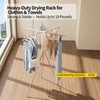 BIREN Foldable Clothes Drying Rack Tripod Clothes Rack with Clips