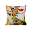 Vie Savaran 4 Pcs/Set Abstract Pillow Covers Boho Women Face