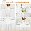 6 Pack Cheesecloth Table Runner, 10Ft Boho Gauze Table Runner