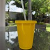 VASO DE PLASTICO REUSABLE (50, AMARILLO)