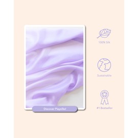 Sarah's Silks Lavender Playsilk - 100% Silk, Montessori and Waldorf Toys, Bright Colored Play Scarves for Toddlers to use for Pretend Play