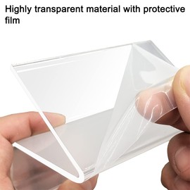 3 pcs Acrylic Business Card Holders, lyfLux Desktop Transparent Business Card Display Rack, Plastic Business Card Holder, for Placing and Displaying Business Cards, Capacity: 60 Sheets