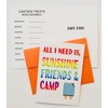 Sunny Marshmallow SWEET CAMPER-CAMP GREETING CARDS PACK OF 6