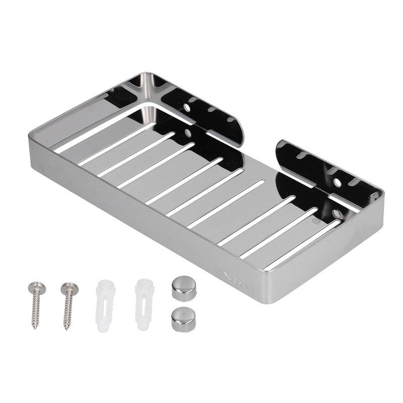 Soap Dish Shelf 304 Stainless Steel Bathroom Hollow Self Draining