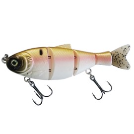 HADORAM Shad Swimbait Sinking Hard Fishing Lure with Soft Tail for Freshwater Saltwater (3.4in/0.65oz Color 1#)