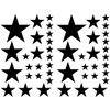 Samunshi® Wall Sticker Stars Set Filled 28 x 2.5 cm
