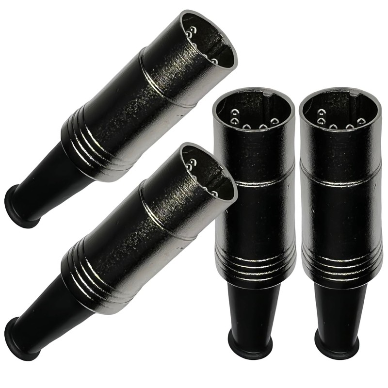 CESS Metal Body 5 Pin DIN Male Plug MIDI Cable