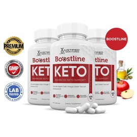 Justified Laboratories Boostline Keto ACV Pills 1275 MG Stronger Than Gummies Keto Support 3 Bottles