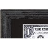 Space Art Deco, 4x9 Dark Brown Textured Dollar Bill/Currency Frame