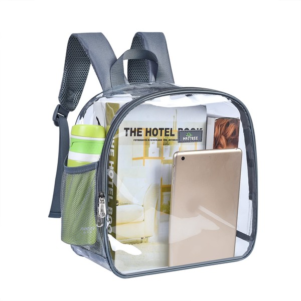 Bgenius Clear Backpack Stadium Approved, Small Clear Backpack with Padded