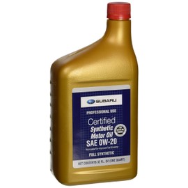 Genuine Subaru SOA427V1310 Oil - 0W20 Synthetic, 1 Quart Bottle, 1 Pack