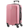 AnyZip Expandable Luggage, 24 Inch Hard Shell Checked Suitcase, Rolling