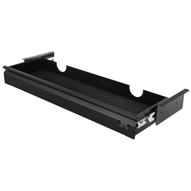 VEVOR Under Desk Drawer Slide Out, 33inch Under Desk Mounted