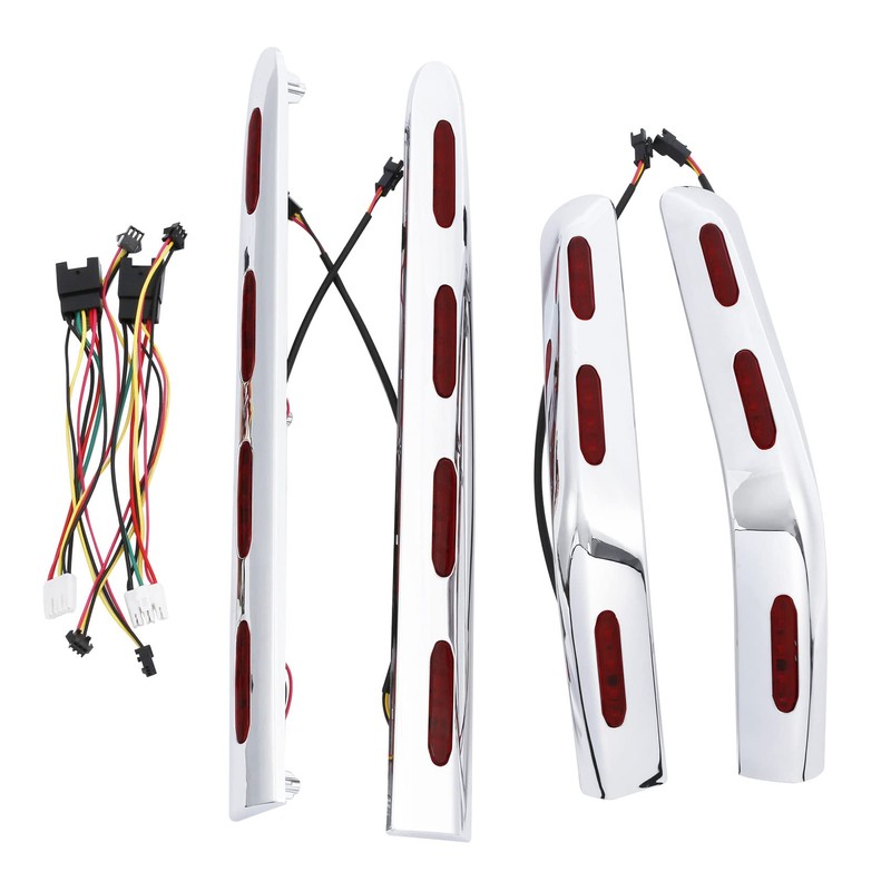 PEGSTREAMLINER Saddlebag Trims LED Lights Fits for Honda Goldwing 1800