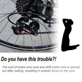 VANSIHO Bike Cable End Crimps 48 Pcs Bicycle Brake Tips Shifter End for Road Mountain Bike(6pcs for Each Color)