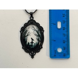 Gothic Necklace Crow Pendant Victorian Jewelry Girls Necklace Raven