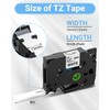 Oozmas Compatible with Brother TZe-231 P touch label tape as
