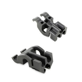DL-pro Dishwasher Lower Basket Bracket 4 Pieces for Whirlpool 481010600198 Indesit C00314875 Foldable Robust for Plates Folding Spikes Spikes Row in Dishwasher Basket