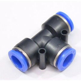 Unbranded/Generic Tee Push to Connect 3/8 OD 3 Side Equal T Fitting Splitter Union Air
