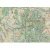 Tiger Moon Montana, Idaho and Wyoming Physical Map - 16.5