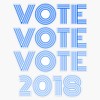 Vote Democrat 2018 Elections Sticker Bumper Sticker Vinyl Decal 5"
