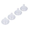 4pcs Infant Bottle Nipples Bust Feeling Replacement Silicone Nipple Round