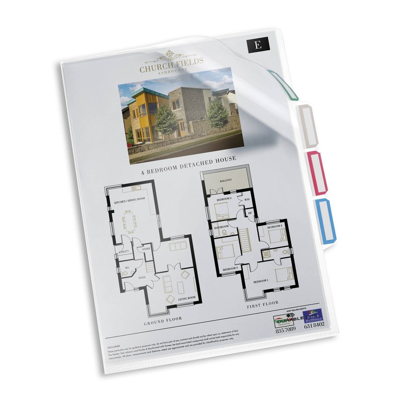 Durable 3-Piece Organisation File Pack of 5