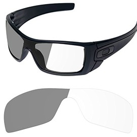 Tintart Performance Lenses Compatible with Oakley Batwolf OO9101 - Photochromic Clear to Dark