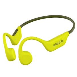IFECCO Bone Conduction Headphones Bluetooth 5.4 - Wireless Open Ear Headphones with Mic,IPX5 Waterproof Bone Conduction Earbuds 10H Playtime for Cycling Running Hiking Bicycle