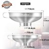 Walfos Gourmet Jam Funnel, Funnel Large Opening 4.4 cm and