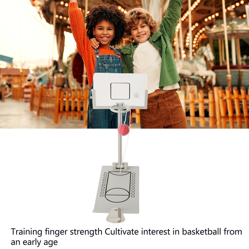 Desktop Basketball Game Foldable Reduce Pressure Aluminium Alloy Miniature Basketball
