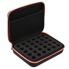 Joyzan Essential Oil Carrying Case, Holds 30 Rollers Bottles Storage Organizer Hard Shell Shockproof Exterior Box Holder EVA Traveling Bag Foam Insert Portable 5ml 10ml 15ml Accessories Home Zipper