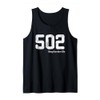 502 Area Code, Distressed, Shepherdsville, Kentucky Tank Top