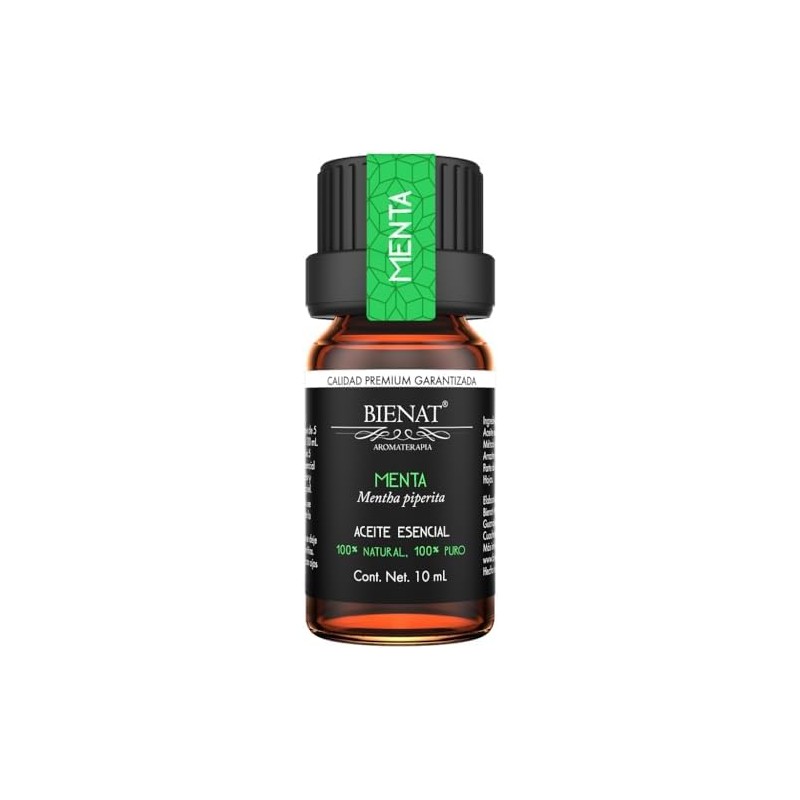 Bienat Aceite Esencial de Menta 10mL Natural Difusor y Aromaterapia