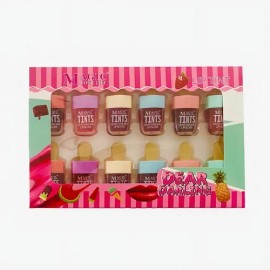 Paleta Magic Your Life 12 Tintas Labios Satinadas Larga Duración