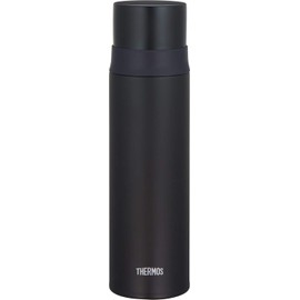 Thermos FFM-501 MTBK Stainless Steel Slim Bottle, Matte Black, 16.9 fl oz (500 ml)