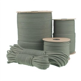 Abio Paracord 425 3 mm 100 m Nylon Rope Cord Nylon Cord for Bracelets Guy Ropes Camping Rope Washing Line Masonry Cord Tent Cord for Army Netting Survival Kit Equipment Grey #030 3 mm 100 m