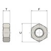 M4 (4mm) Hex Half Lock Nut - A2 Stainless Steel