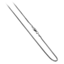 Gem Avenue 1.8mm Italian 925 Sterling Silver Popcorn Chain Necklace for Women 30 inch Long with Lobster Clasp