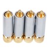 4PCS Preffair/R1722 Audio Connector Gold Plated Self Locking Solderless RCA