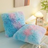 HAIHUA Faux Fur Tie Dye Fluffy Pillow case, Soft Tie