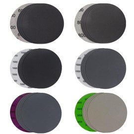 30 Pieces Sandpaper 75mm Grit 600/800/1000/1500/2000/3000 Round No Hole Wet and Dry for Random Orbital Sanders, Versatile Sandpaper Set for Metal and Wood