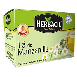 Herbacil Natural Chamomile Tea. Digestive Aid, Antioxidant. Sleep and Relaxation Aid. 25 Teabags 0.88 Oz / 25 g.