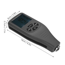 Medidor De Espesor De Recubrimiento, Medidor de espesor de revestimiento de pintura LCD Digital RZ240, probador de prueba automática de Metal, medición de 0~1500um