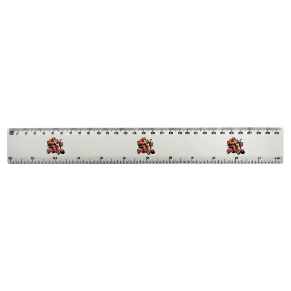 'Orang Utan On Mobility Scooter' 30cm (12 Inch) White Plastic