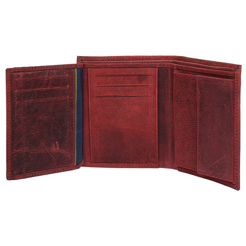 bruno banani Genuine Leather Wallet for Men, Women, 021120, red