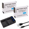 2-Pack EN-EL12 Battery with Charger for Nikon Coolpix A900 A1000