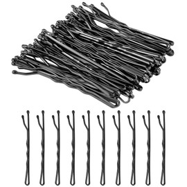 100 Pcs Bobby Pins, 5CM Long Hair Grips for Women Hair Styling, Make Up (100, Black)
